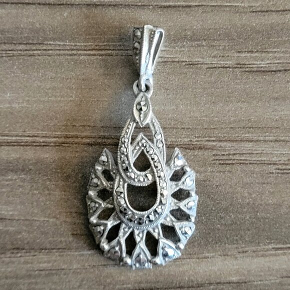 Jewelry - Silver Marcasite Pendant